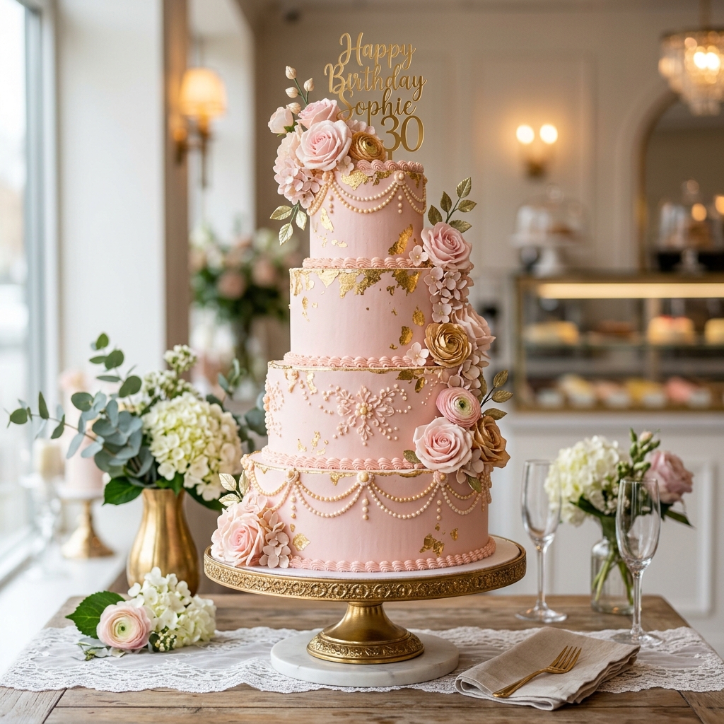 Pastel Princess Birthday Cake